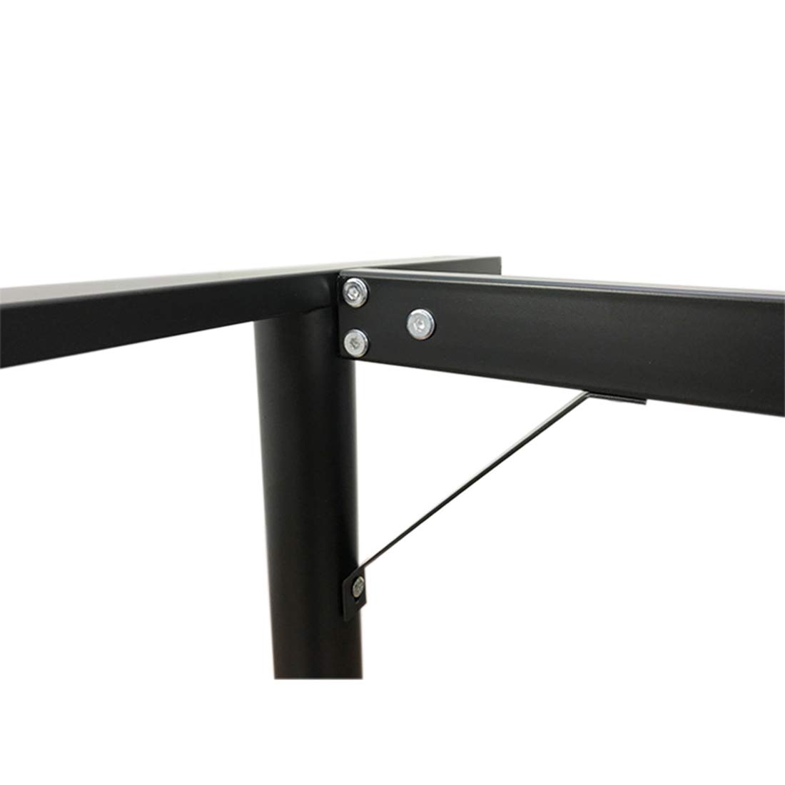 Black Wrought Iron DIY Furniture Support Feet - Non-Slip Desk Legs for Computer Tables & Workstations (1 Pack) | Perfect for Home Office, Gaming Setup & Study Room Furniture