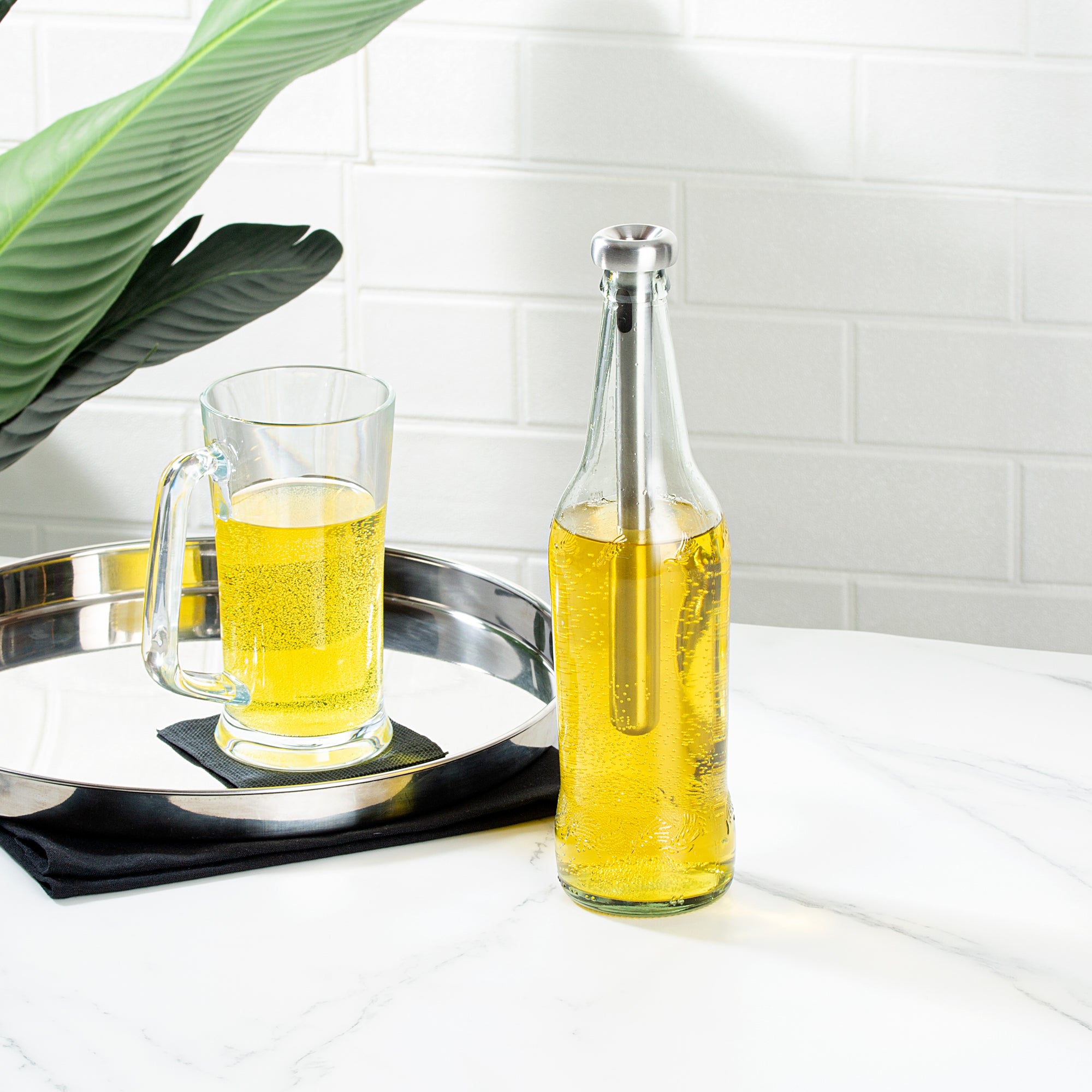 Premium Stainless Steel Beer Chilling Sticks - 2-Piece Set (8.25
