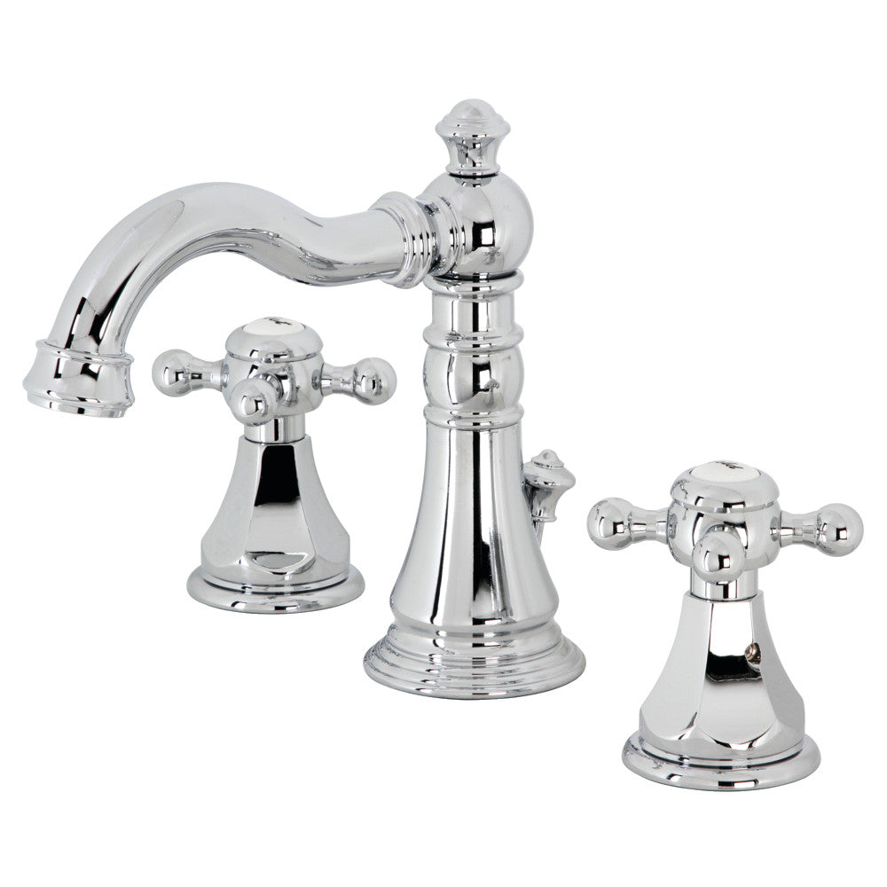 Kingston Brass FSC1971BX Metropolitan Widespread Bathroom Faucet with Pop-Up Drain - Elegant Sink Faucet for Modern Bathrooms | Perfect for Vanity, Powder Room & Guest Bath Installation
