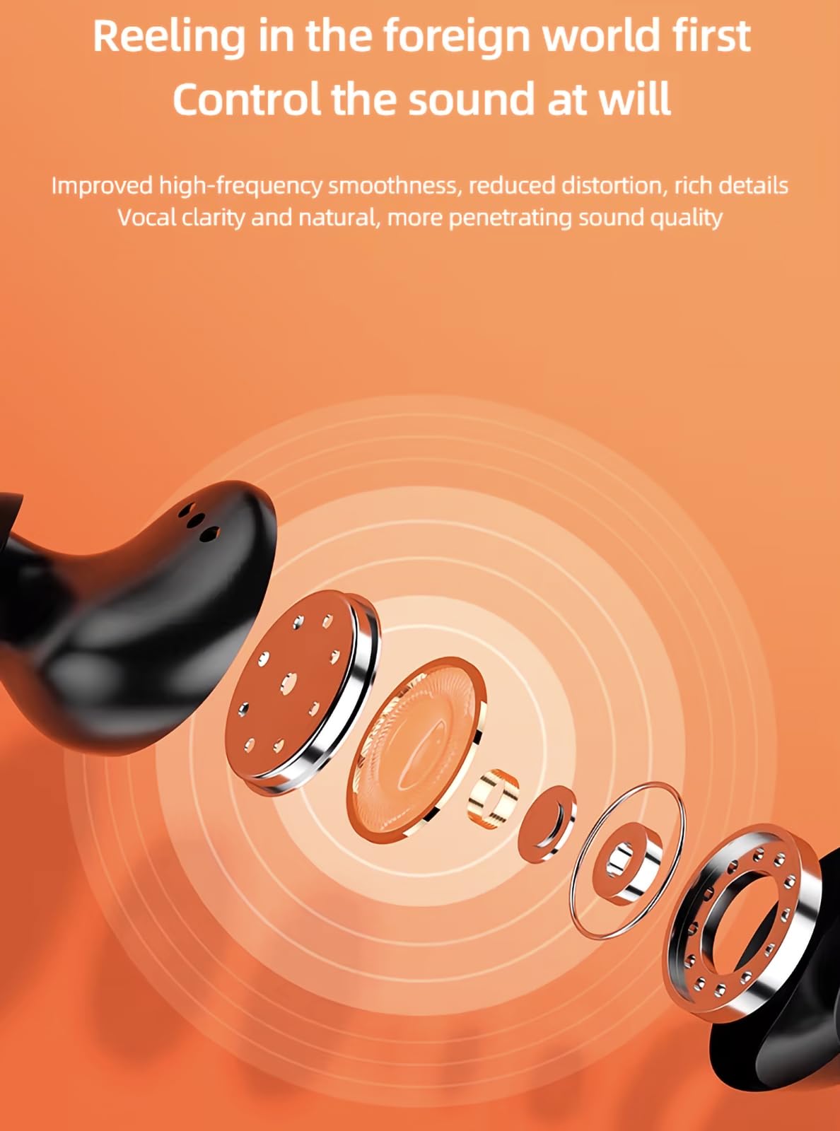 Wireless Bluetooth 5.1 Earbuds with Charging Case - Compatible with Samsung Galaxy A51 5G & iPhone - Noise Cancelling In-Ear Headphones (Black) | Perfect for Workouts, Commuting & Travel