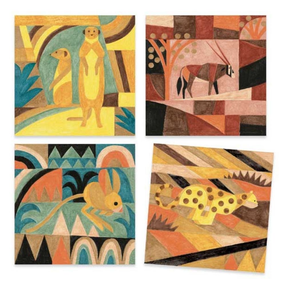 Paul Klee Desert Inspired Watercolor Painting Activity Kit for Kids - Creative Art Project for Home & Classroom