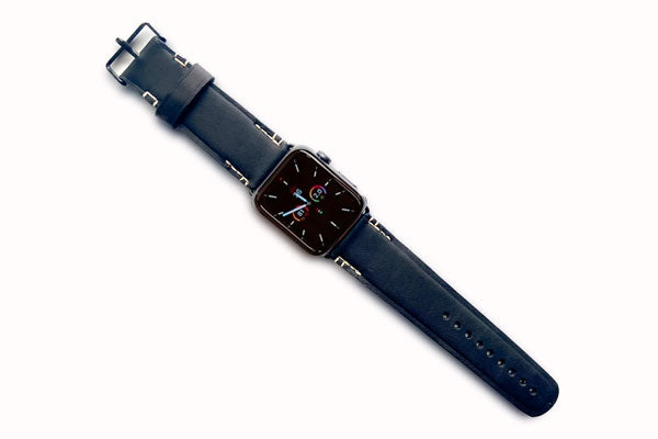 Premium Genuine Leather Apple Watch Bands for Men & Women - Comfortable & Durable Replacement Straps for Workout, Office & Everyday Use