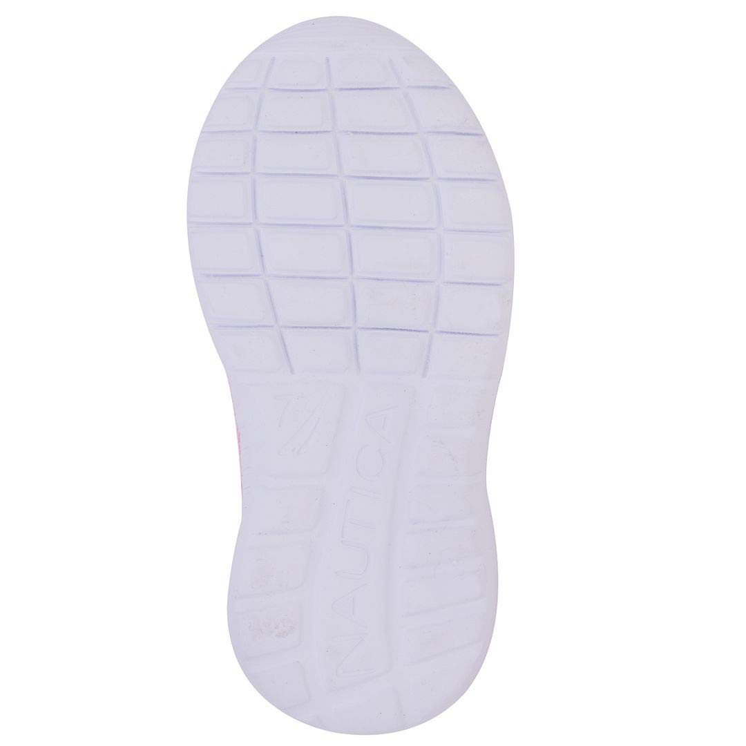 Nautica Girls' Slip-On Sneakers - Lightweight Athletic Running Shoes for Toddlers & Kids - Perfect for Walking, Running, Tennis, Playground & School Activities
