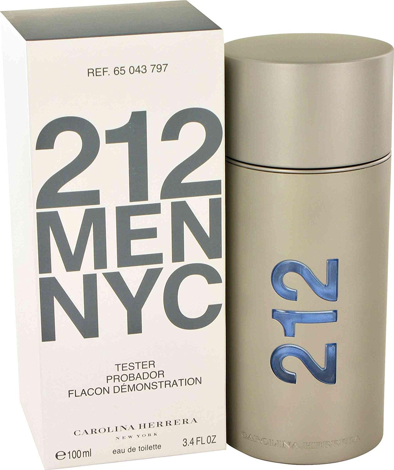 212 Carolina Herrera 3.3 oz Eau de Toilette Spray for Men | Tester Bottle | Perfect for Gifting, Date Nights & Special Occasions