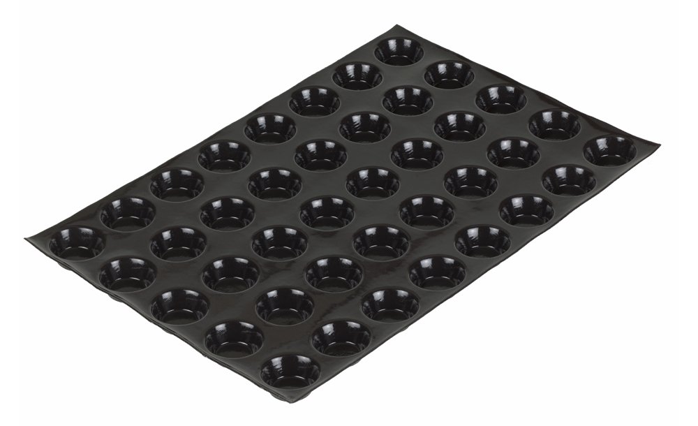 FP 01066 Flexipan 1.15-Ounce Mince Pie Pan with 40 Molds | Non-Stick Silicone Baking Mold for Christmas Pies, Tarts & Desserts | Perfect for Holiday Baking, Party Treats & Home Chefs