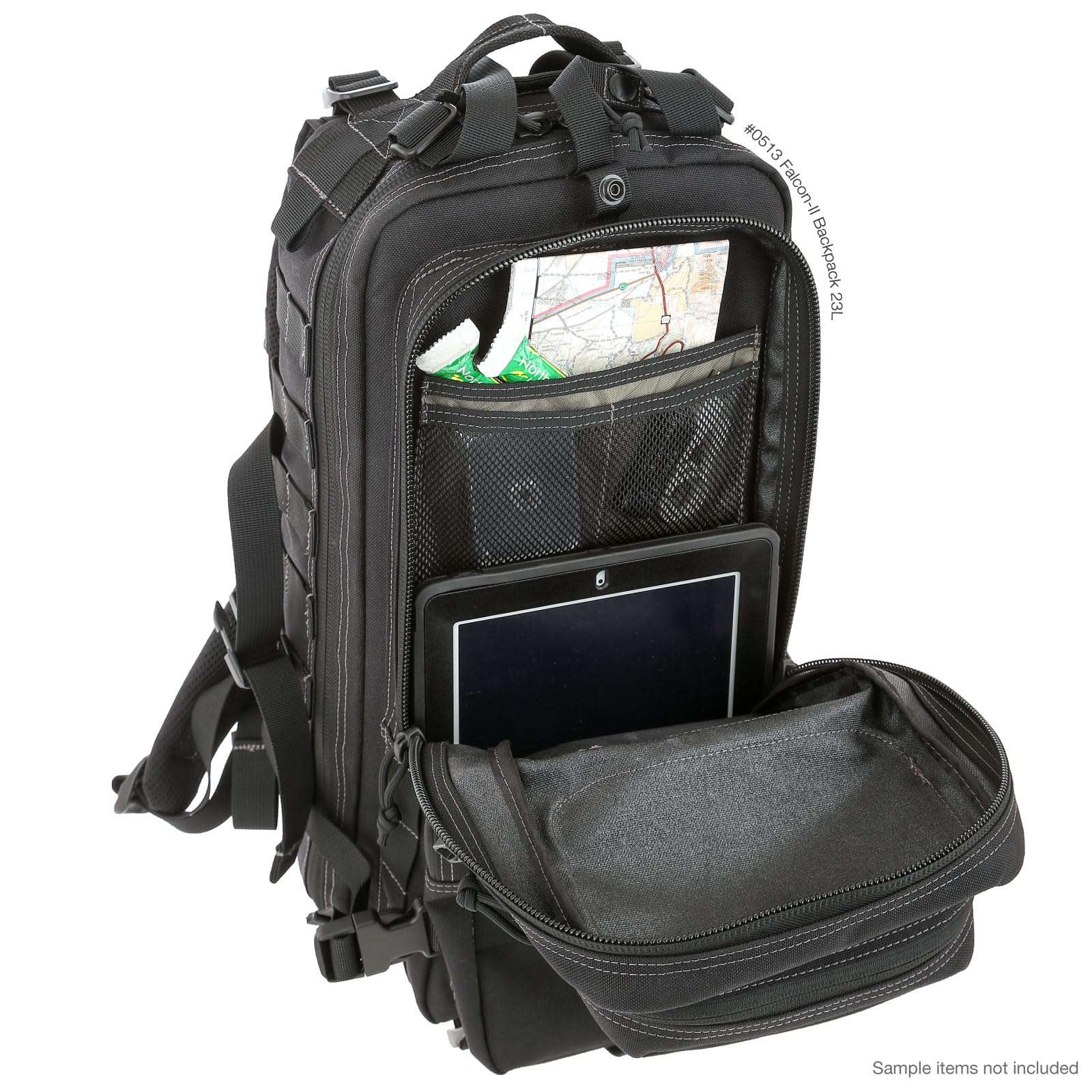 MAXPEDITION Falcon-II 23L Tactical Backpack - Military Grade MOLLE Survival Pack & Bug Out Bag for EDC, Hiking, Camping & Emergency Preparedness