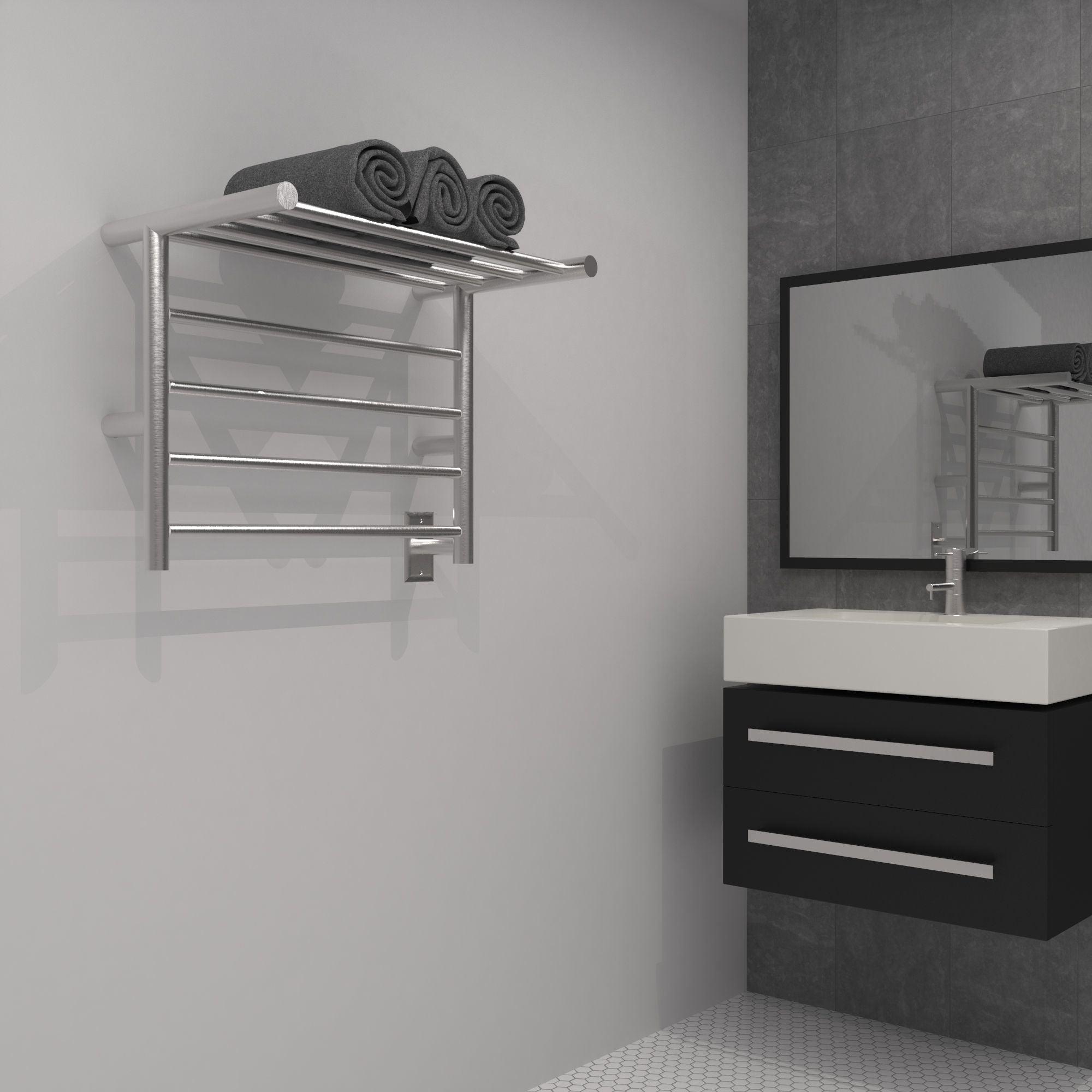 Amba Radiant Shelf Plug-in & Hardwired Towel Warmer - 23.5