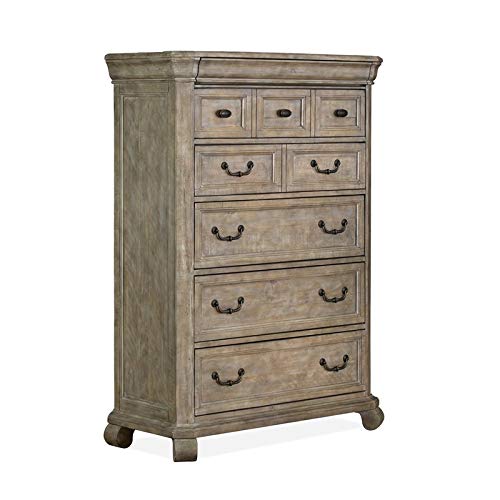 Magnussen B4646 Tinley Park 6-Drawer Chest - Solid Wood Dresser for Bedroom, Living Room & Office Storage - Perfect for Organizing Clothes, Linens & Home Essentials