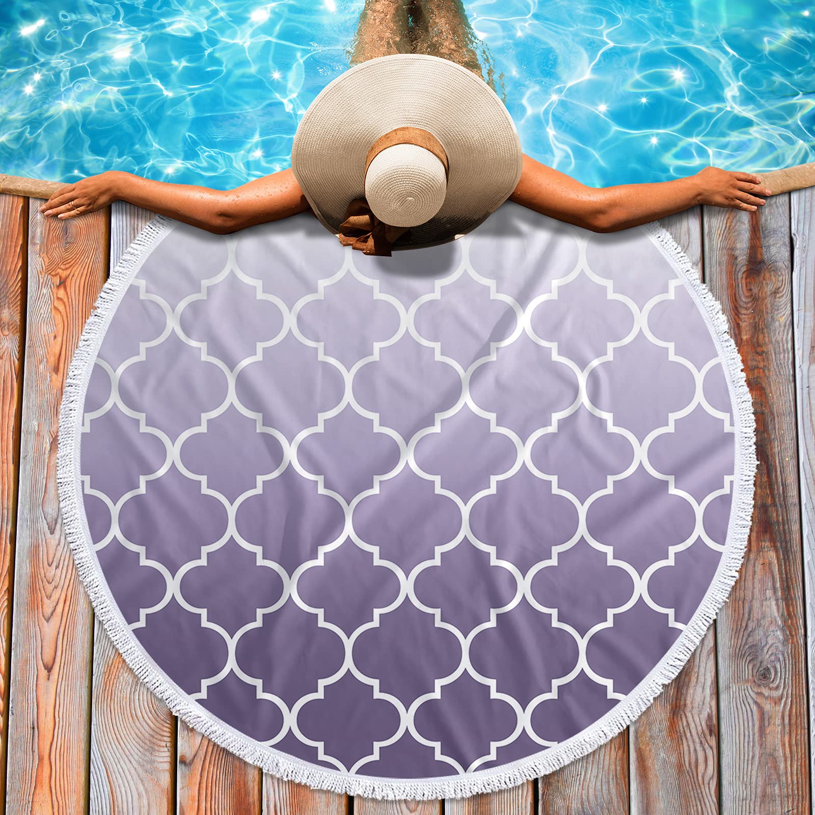 Premium Quick-Drying Round Beach Towel - 59