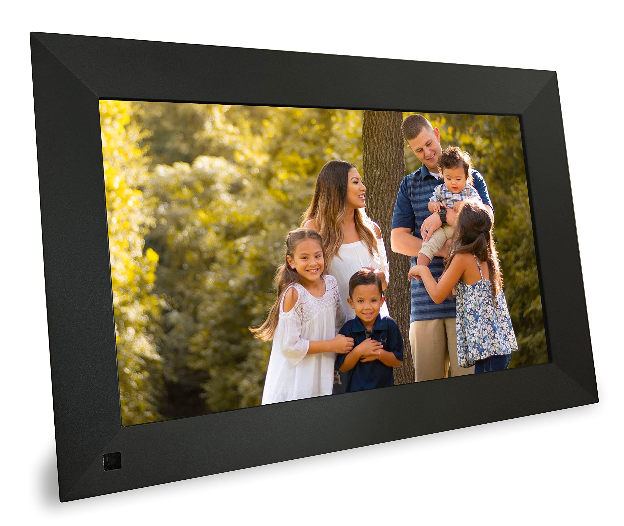 10 Inch Digital Picture Frame with 128GB Photo Backup Stick - Wireless Photo Transfer from Phone/Computer, No WiFi/Email Needed - Perfect for Home, Office & Gifts (Black)