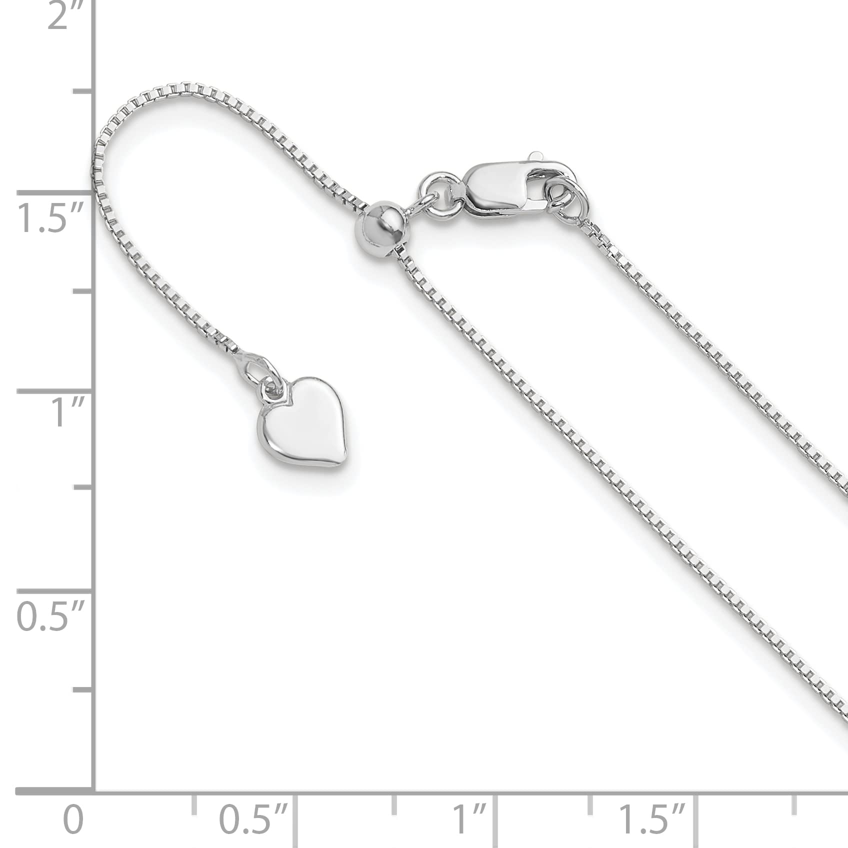 Sterling Silver Adjustable Box Chain Necklace for Men & Women - 925 Silver Jewelry Gift for Birthday, Anniversary & Valentine's Day - Perfect for Layering, Everyday Wear & Special Occasions
