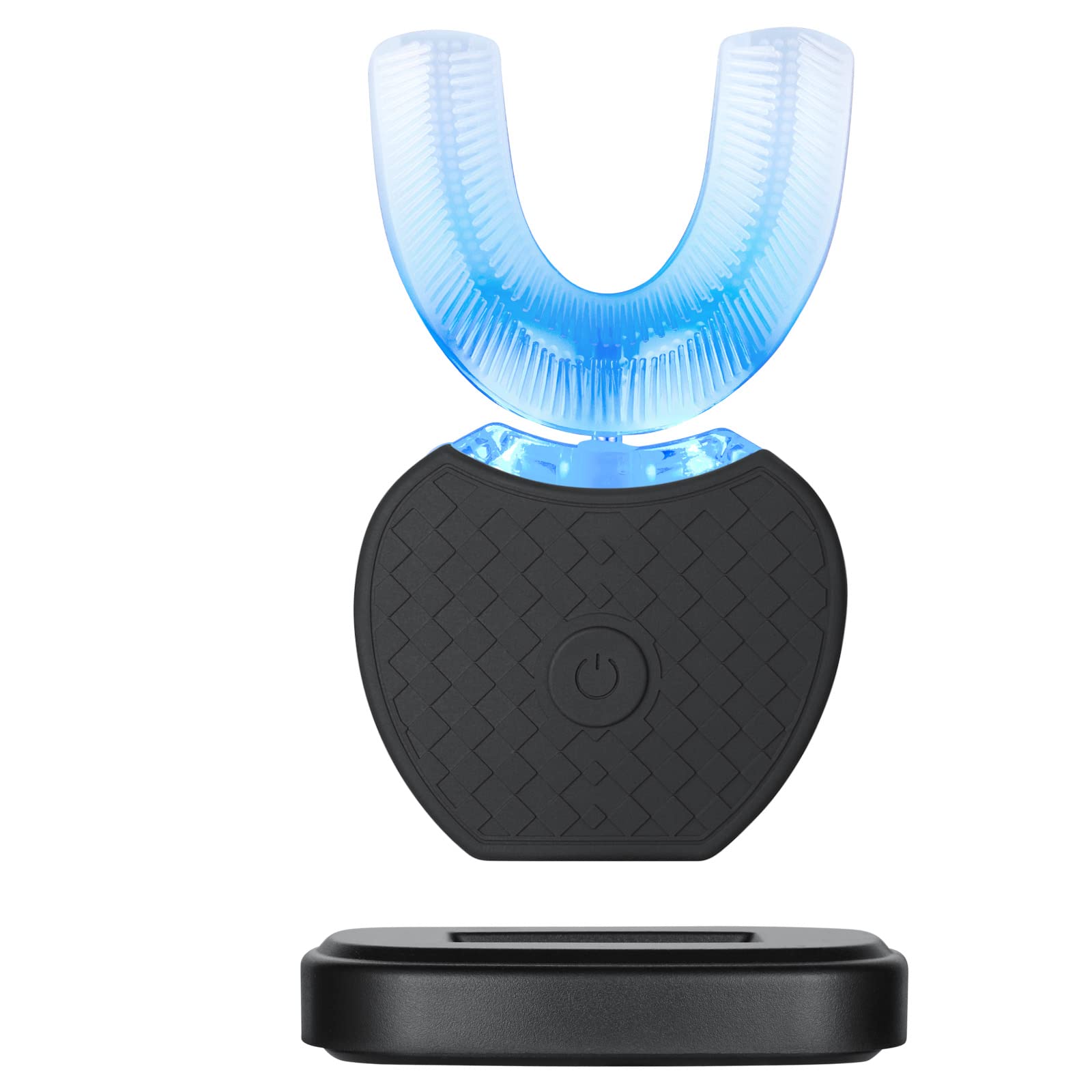 360° Ultrasonic Electric Toothbrush with Auto Timer & Teeth Whitening - Rechargeable Battery Powered Toothbrush for Daily Oral Care & Travel Use