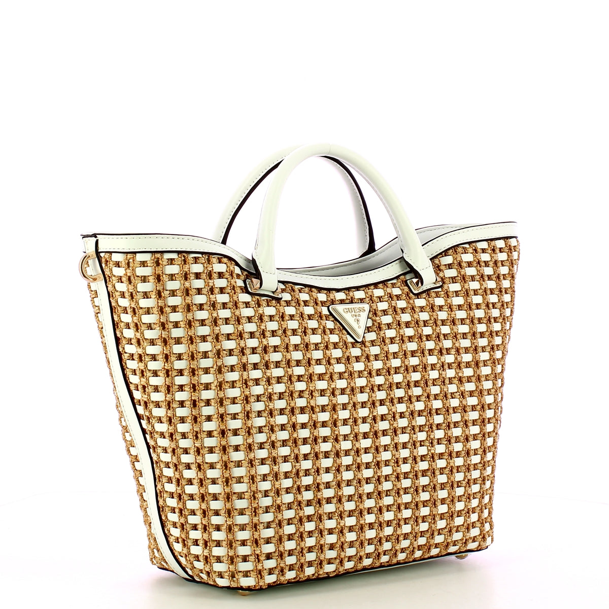 Guess Atalia Tote Bag in Natural White - Stylish Women's Handbag HWWG9647220 for Work, Travel & Everyday Use