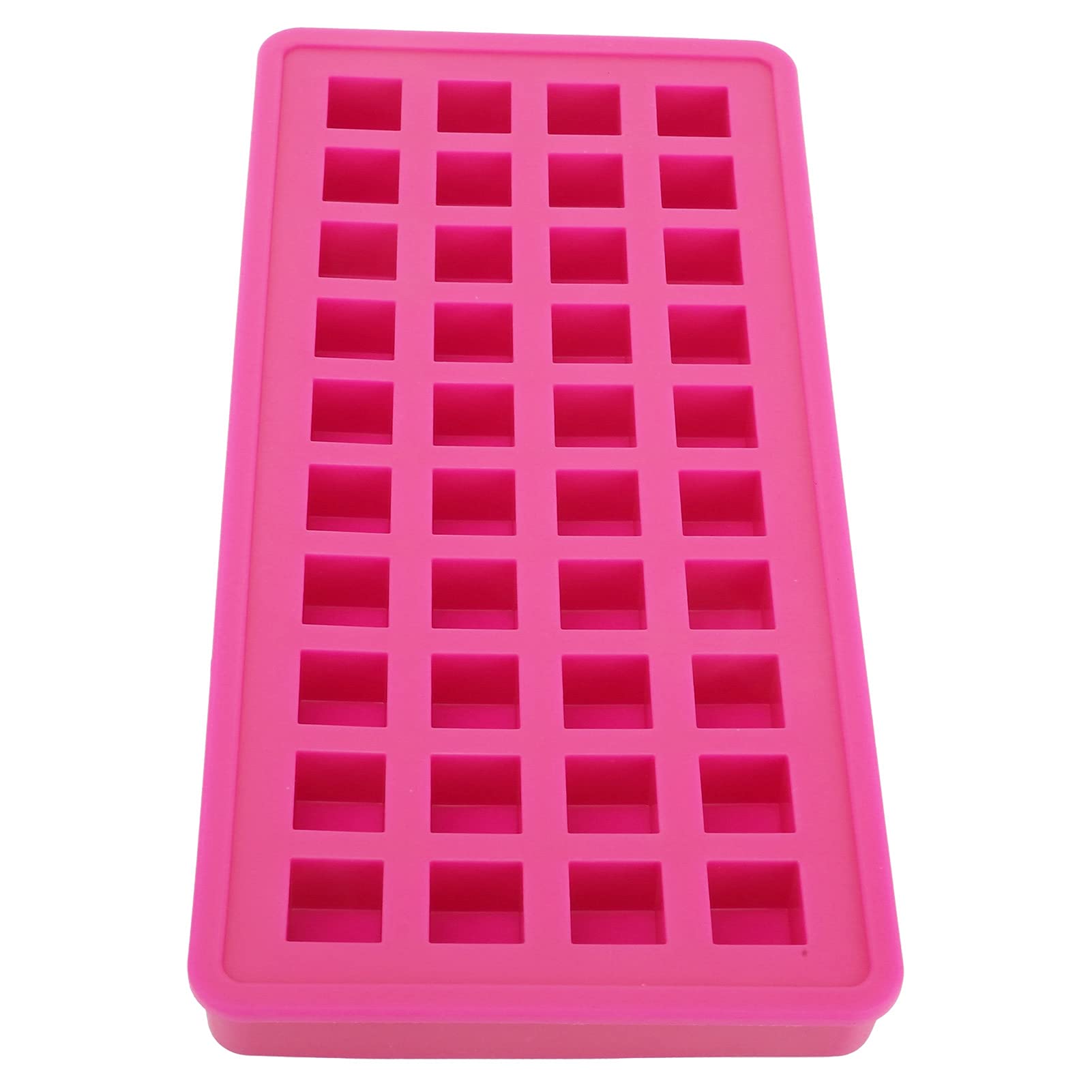 Premium Silicone Ice Cube Tray - Non-Deform Square Ice Maker for Cocktails, Bars & Restaurants (Rose Red) - Perfect for Whiskey, Iced Coffee & Home Entertaining