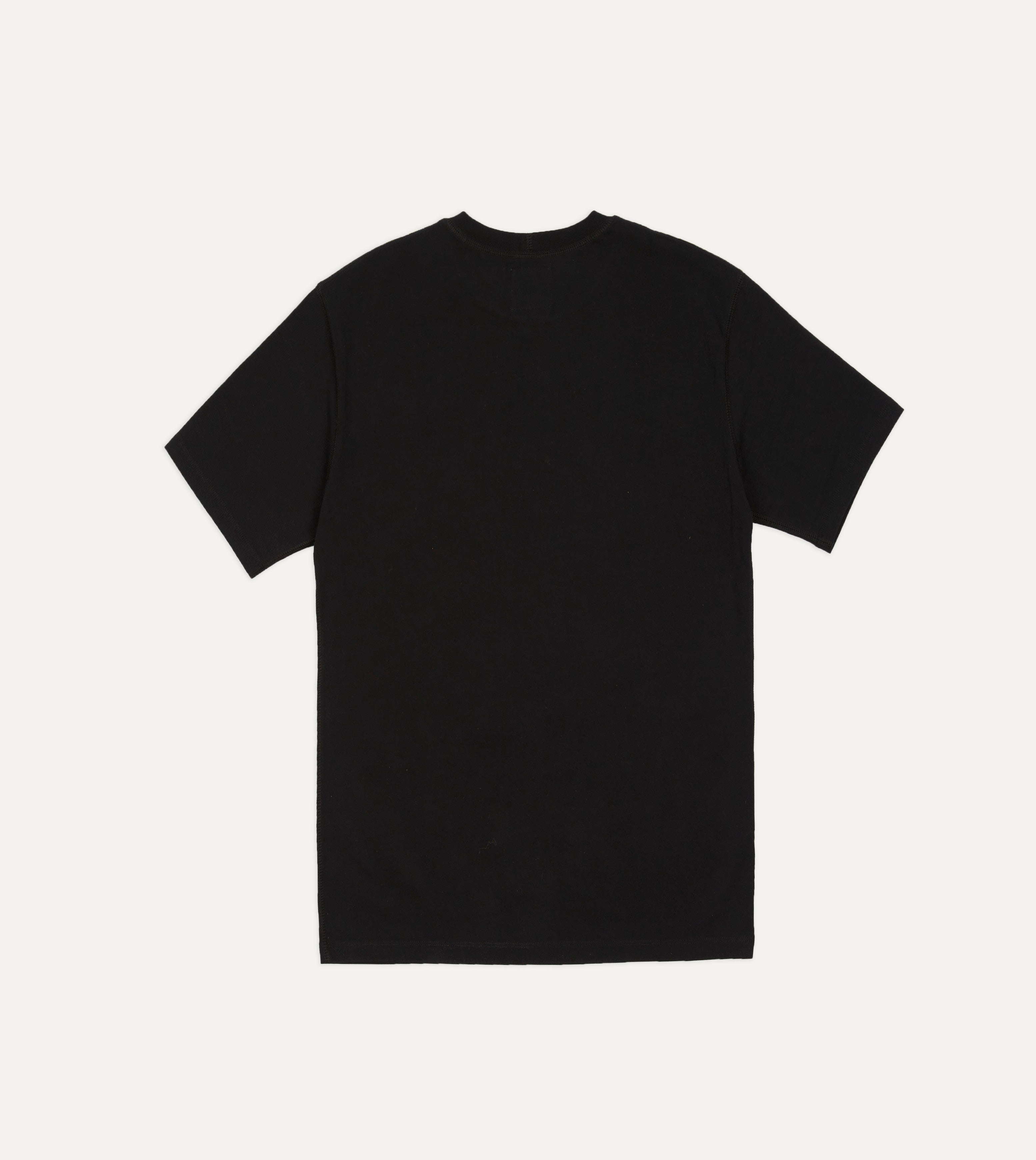 Men's Black Cotton Crew Neck Hiking T-Shirt - Breathable & Comfortable Outdoor Activewear for Camping, Trekking & Adventure Travel