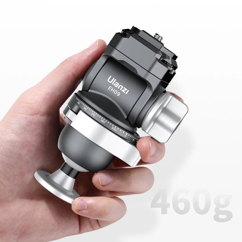 Ulanzi EH09 Inverted Ball Head Tripod Mount - 360° Rotation for DSLR, Mirrorless Cameras - Perfect for Vlogging, Photography & Travel