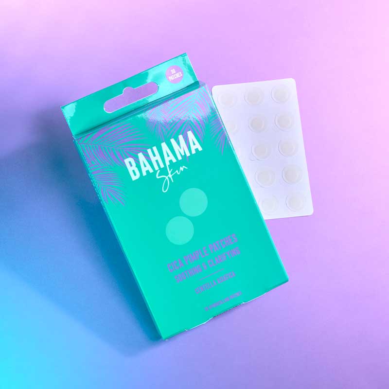 Bahama Skin Pimple Patches - Acne Spot Treatment for Face & Body - Hydrocolloid Blemish Cover - Clear Skin Care Solution for Overnight Healing - Perfect for Teens & Adults