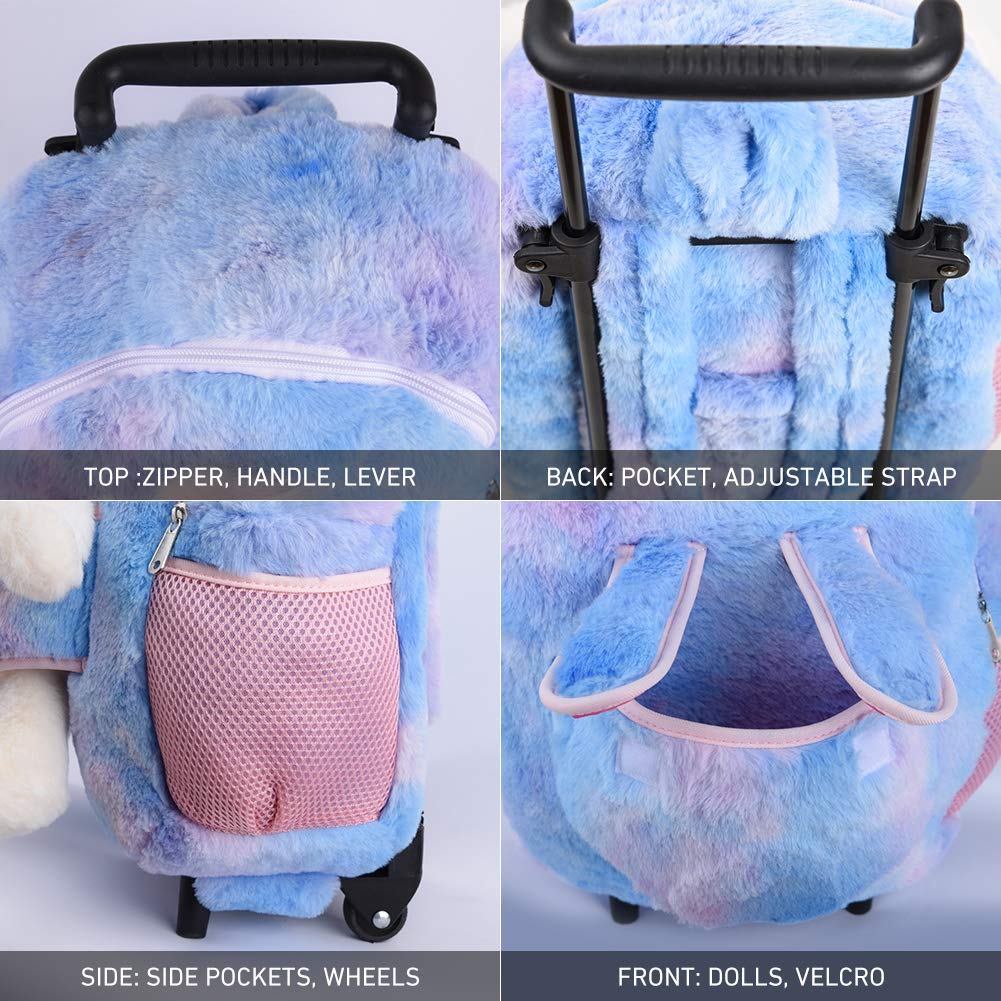 Funday Unicorn Kids Backpack with Removable Wheels - Lightweight School Backpack for Boys & Girls - Perfect for School, Travel & Daily Use
