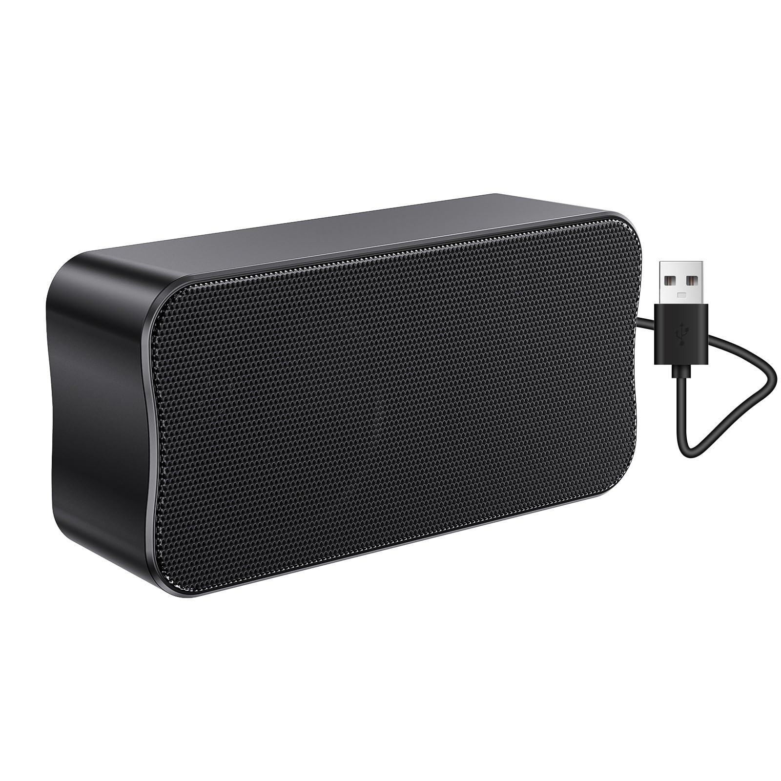 Portable USB Mini Computer Speaker Bar - Plug & Play Laptop Sound Bar for Desktop PC, Home, Office & School | Compact USB Speakers for Enhanced Audio in Work, Study & Entertainment