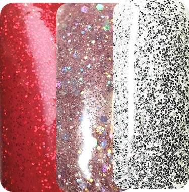 SHEBA NAILS Sologel UV/LED Gel Polish Valentine Trio Kit - Long Lasting Soak Off Gel Nail Polish Set for Valentine's Day, DIY Manicure at Home or Salon Use