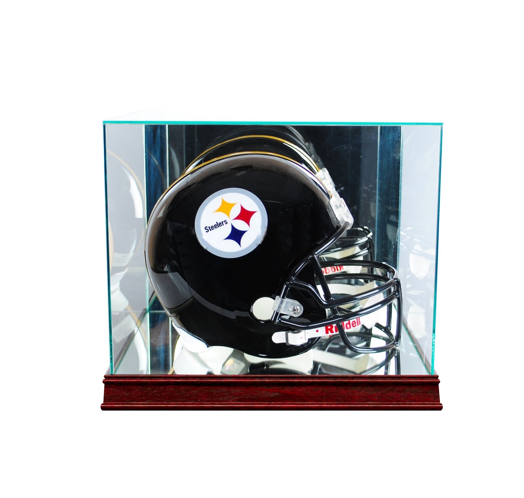 Premium Rectangle Football Helmet Display Case with 99% UV Protection Conservation Glass - Perfect for Showcasing Collectibles in Home, Office, or Sports Memorabilia Rooms