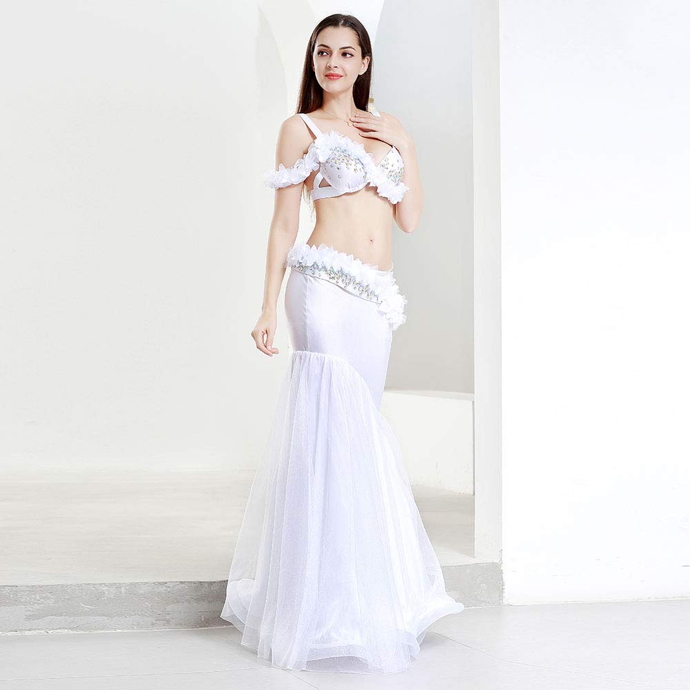 Royal Smeela Sexy Belly Dance Costume Set for Women - Bra, Belt & Skirt - Perfect for Performances, Carnival & Dance Parties