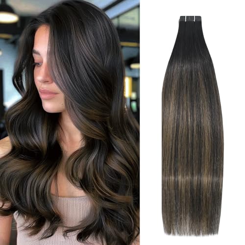 #1BT6P1B Natural Black to Chestnut Brown