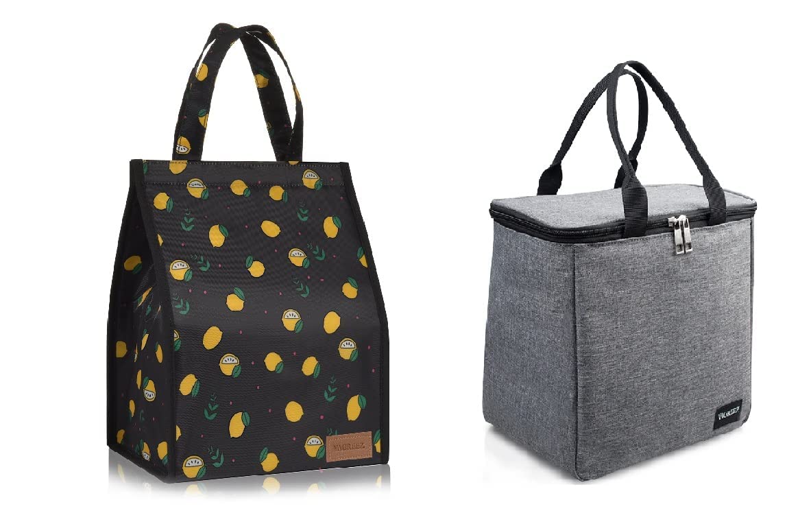 Insulated Lunch Bag for Women & Men - Leakproof Zippered Tall Lunch Box for Work, School, Picnic & Outdoor Activities