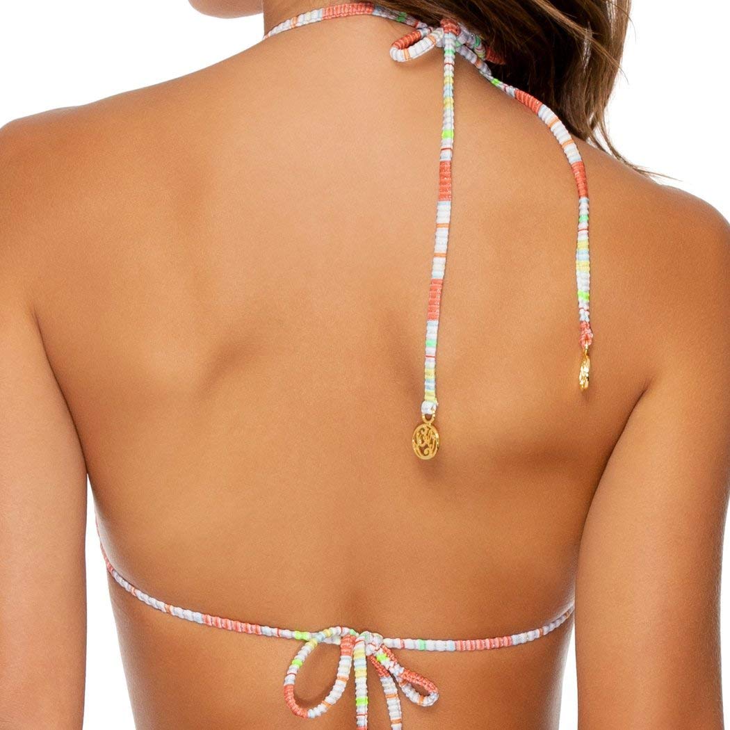 Luli Fama Women's Triangle Bikini Top - Sexy Swimwear for Beach, Pool & Vacation | Perfect for Summer, Swim Parties & Tropical Getaways