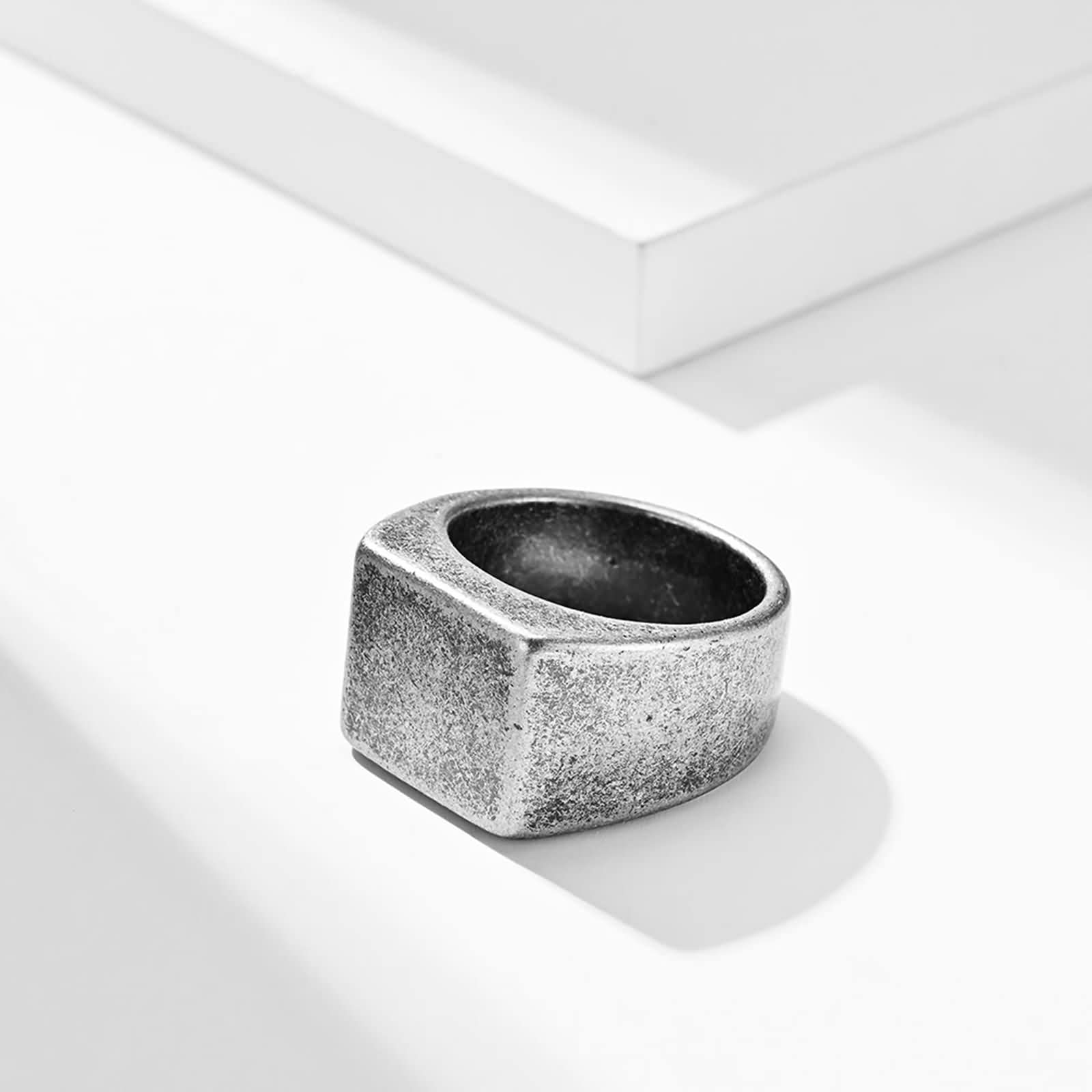 Trendy Stainless Steel Matching Promise Rings for Couples - Simple Western Jewelry for Women & Men - Perfect for Anniversaries, Engagements and Romantic Gifts