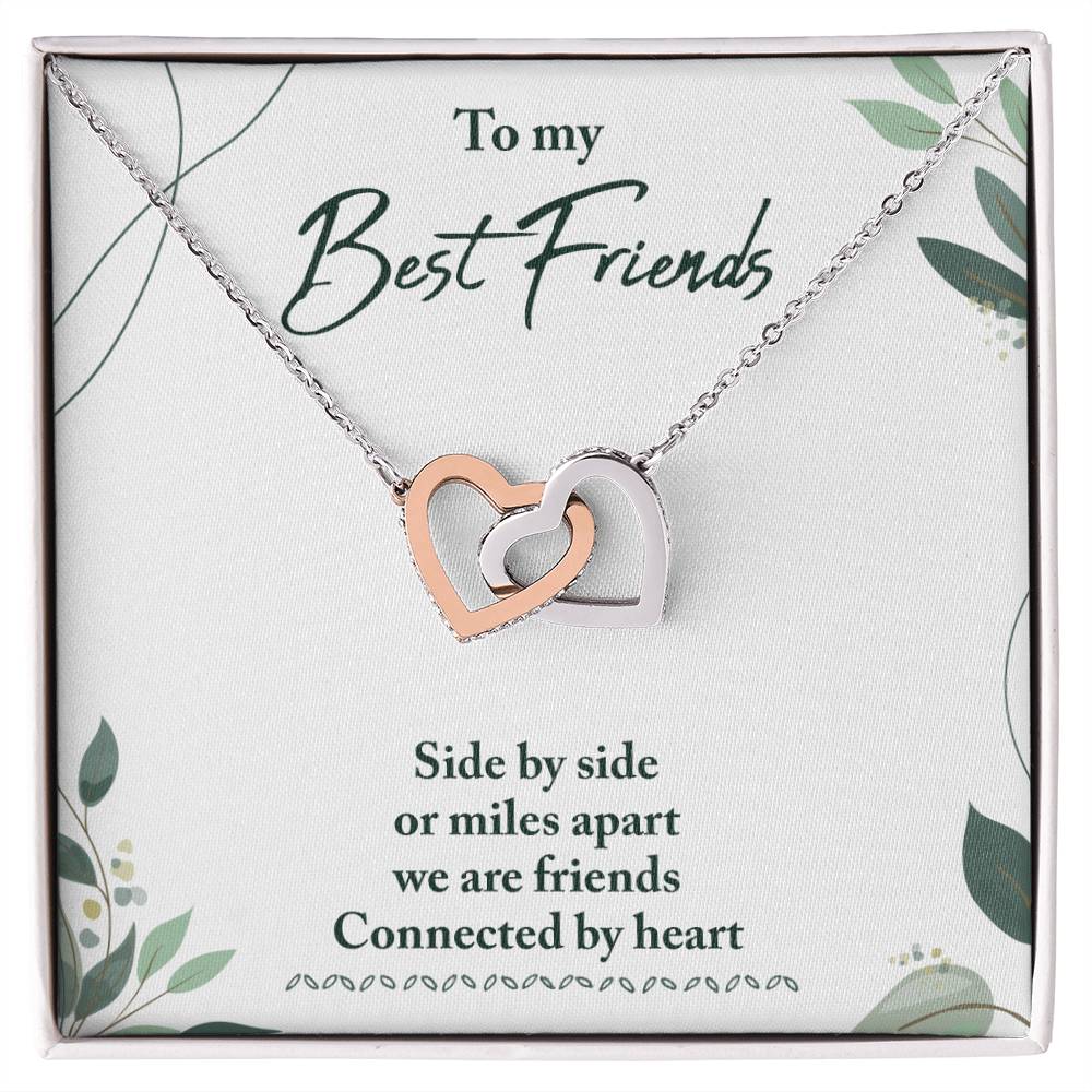Best Friend Gifts - Long Distance Friendship Gifts for Her/Him - Heart Connection Keepsake - Perfect for Birthday, Anniversary & Miss You Moments