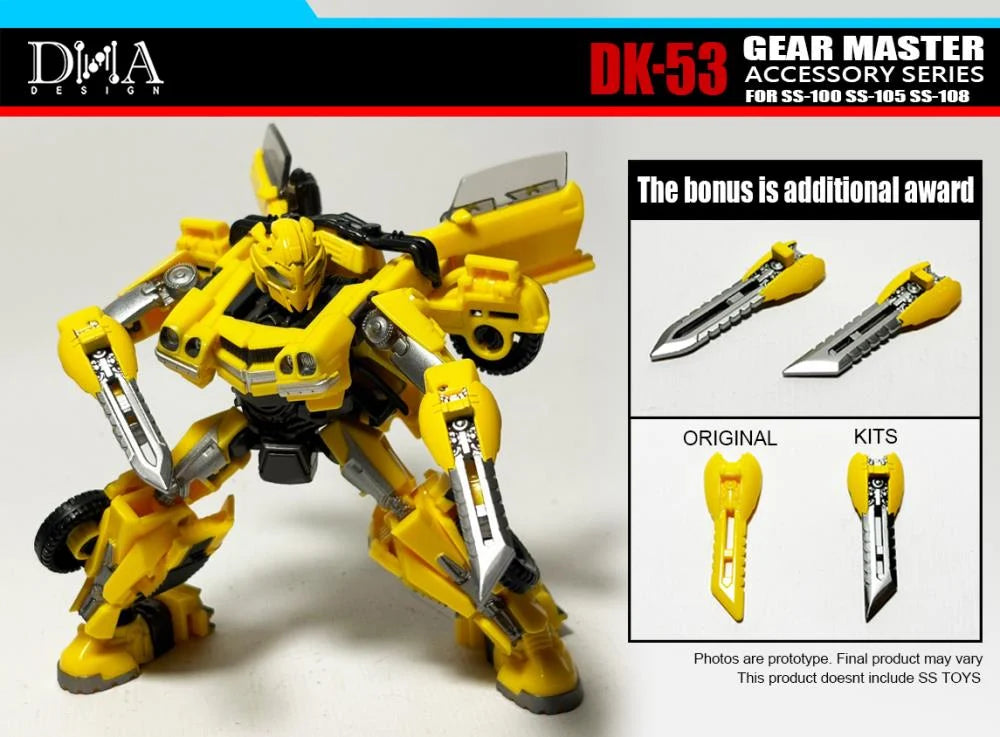 DNA Design DK 53 Upgrade Kit for Transformers Studio Series SS 108, SS 100, SS 105 – Enhance Your Collectible Figures for Display & Customization