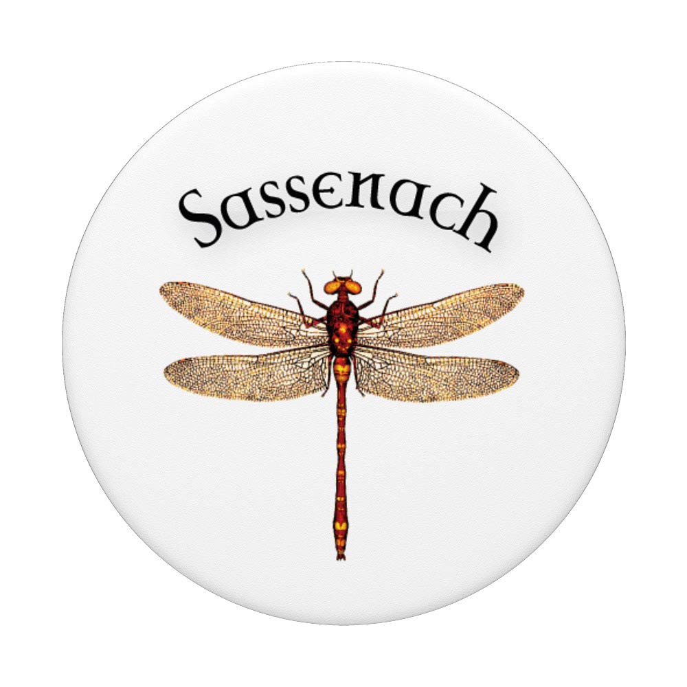 Outlander Inspired Amber Dragonfly PopSocket - Swappable Phone & Tablet Grip for Fans | Perfect for Reading, Travel & Everyday Use