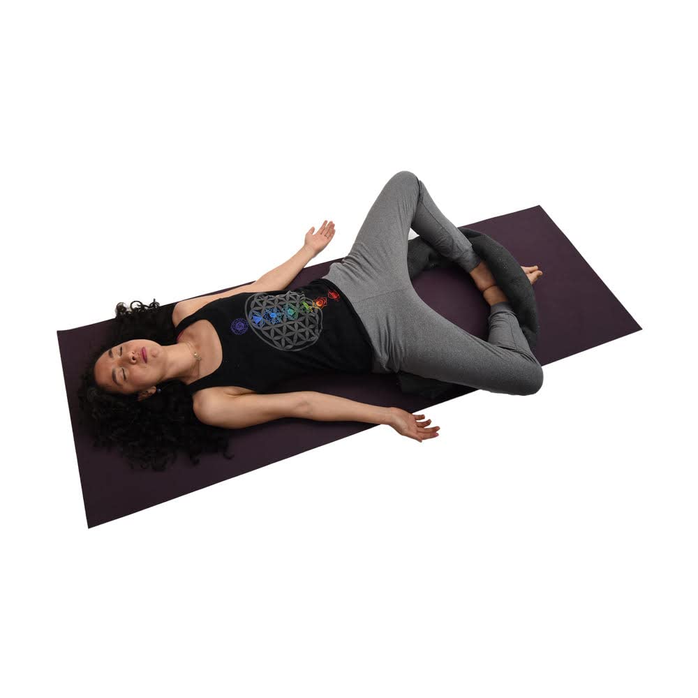 Premium Thick Mexican Yoga Blanket for Restorative Yoga - Soft & Durable Cudegui Yoga Mat - Perfect for Meditation, Home Practice & Studio Sessions
