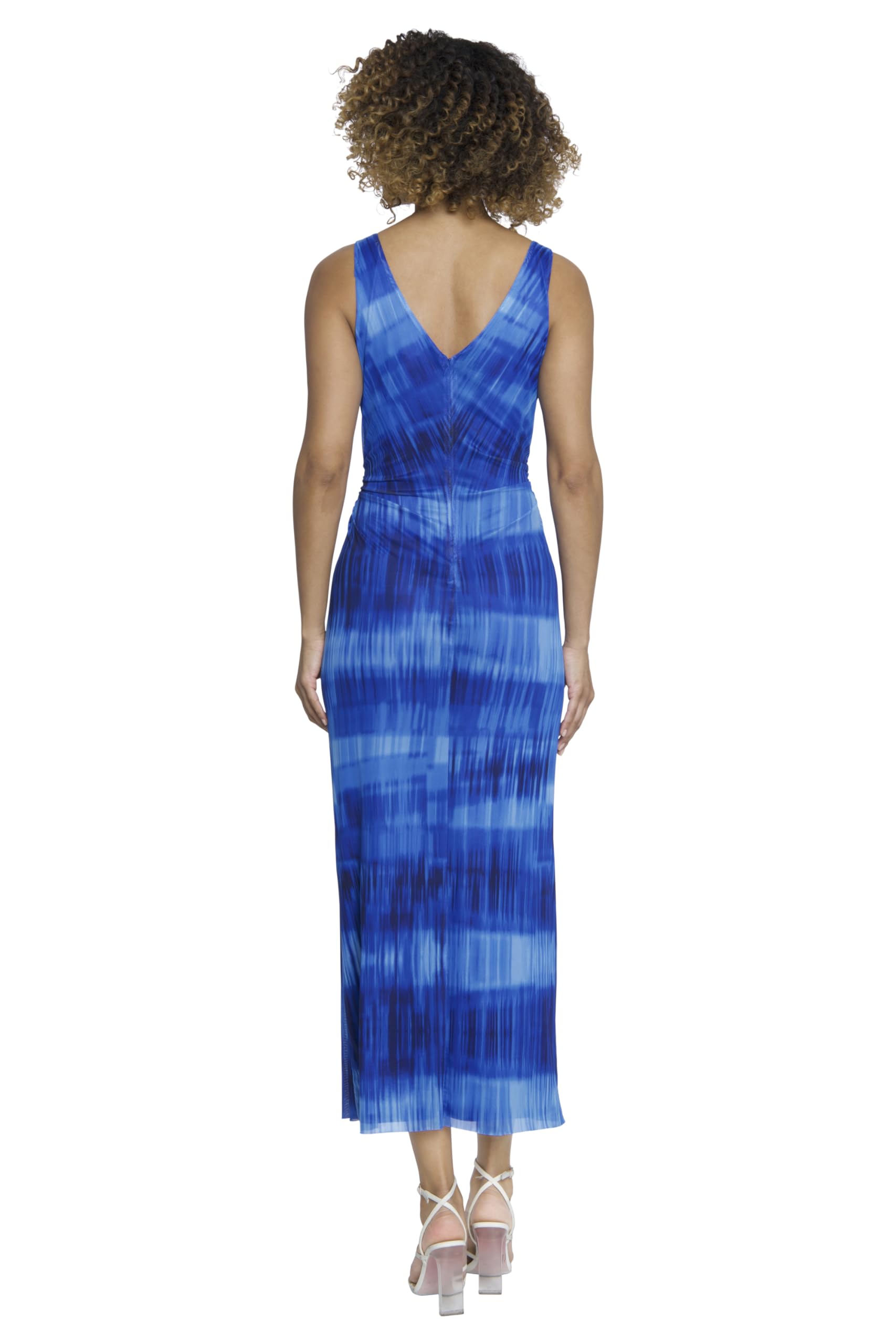 Maggy London Women's V-Neck Bodycon Cocktail Dress with Twist & Slit Detail | Elegant Wedding Guest Dress, Party & Evening Gown | Perfect for Cocktail Parties, Bridal Showers & Formal Events