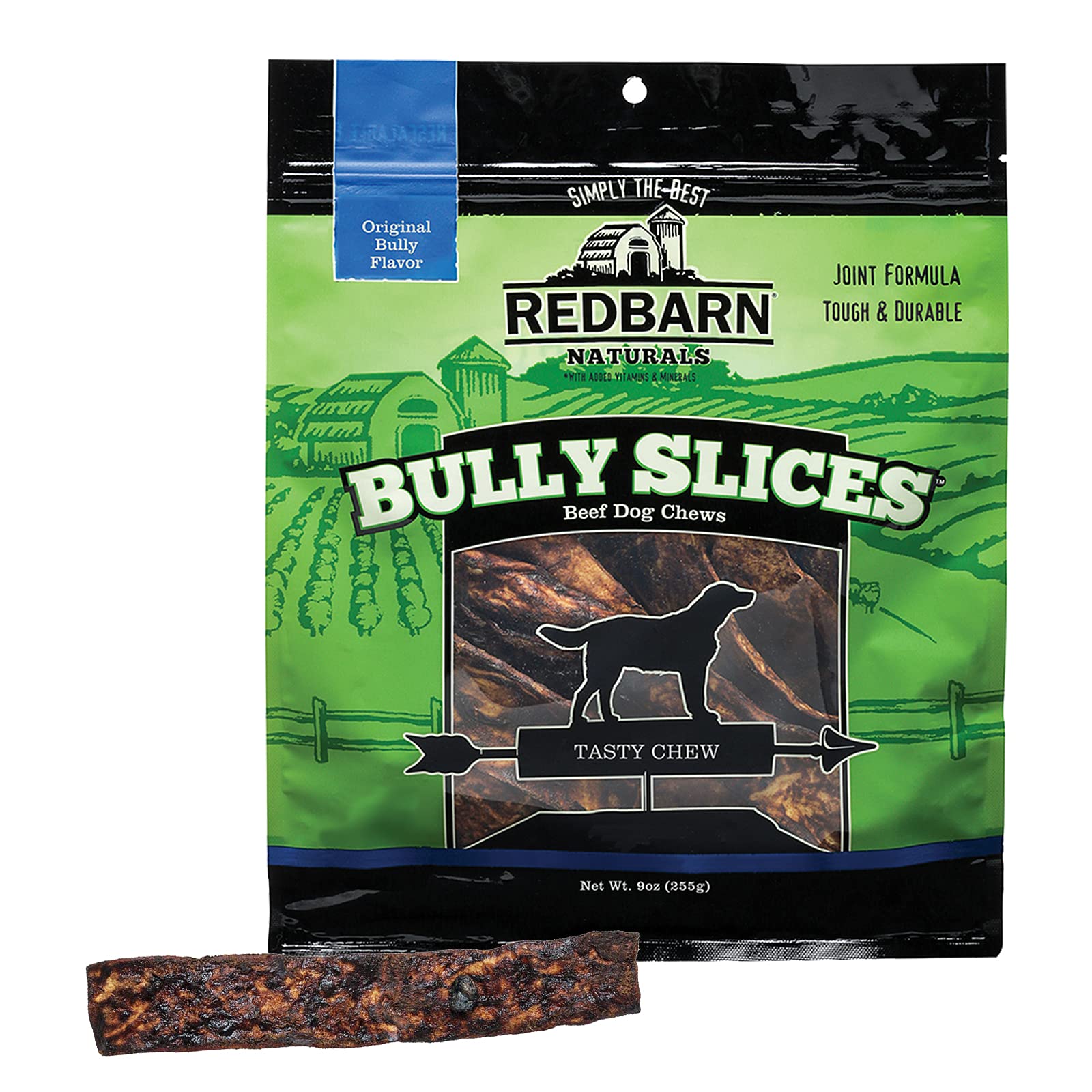 Redbarn Bully Slices for Dogs - Natural Dental Chews, Grain-Free Dog Treats (12 Bags) | Healthy Teeth Cleaning Snacks for Small, Medium & Large Breeds - Perfect for Training Rewards and Oral Care