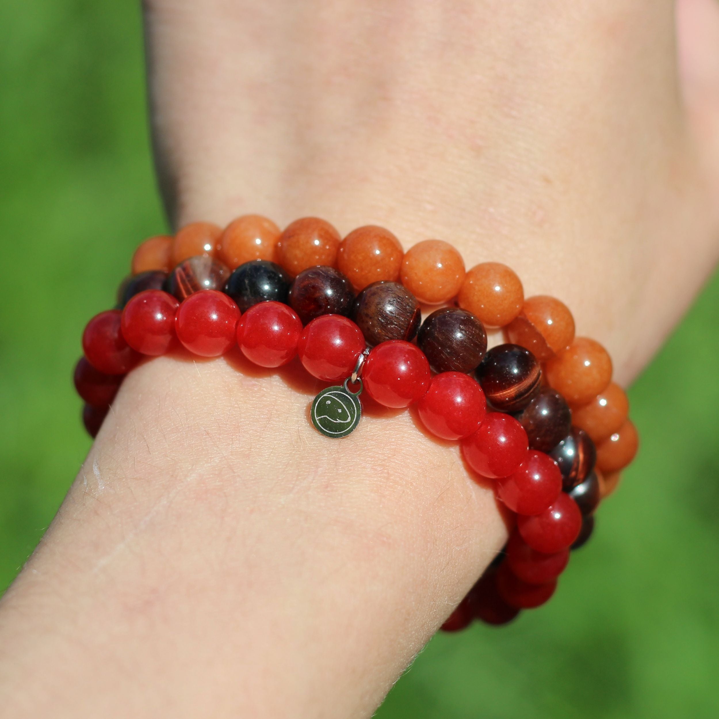 Sacral Chakra Bracelet Set - Svadhisthana Healing Crystal Energy Jewelry for Women & Men - Perfect for Yoga, Meditation & Spiritual Balance