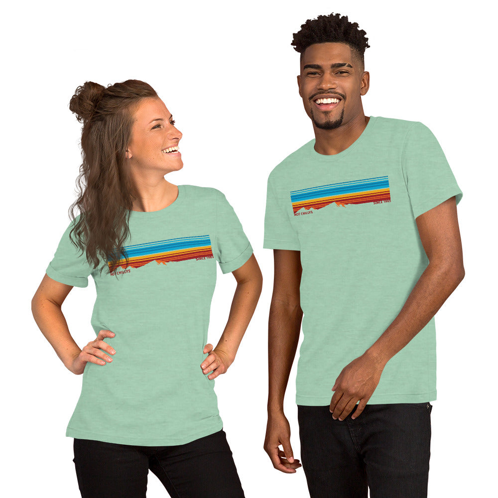 Hot Chillys Mountain Range Unisex T-Shirt for Hiking & Outdoor Adventures - Breathable & Comfortable Activewear