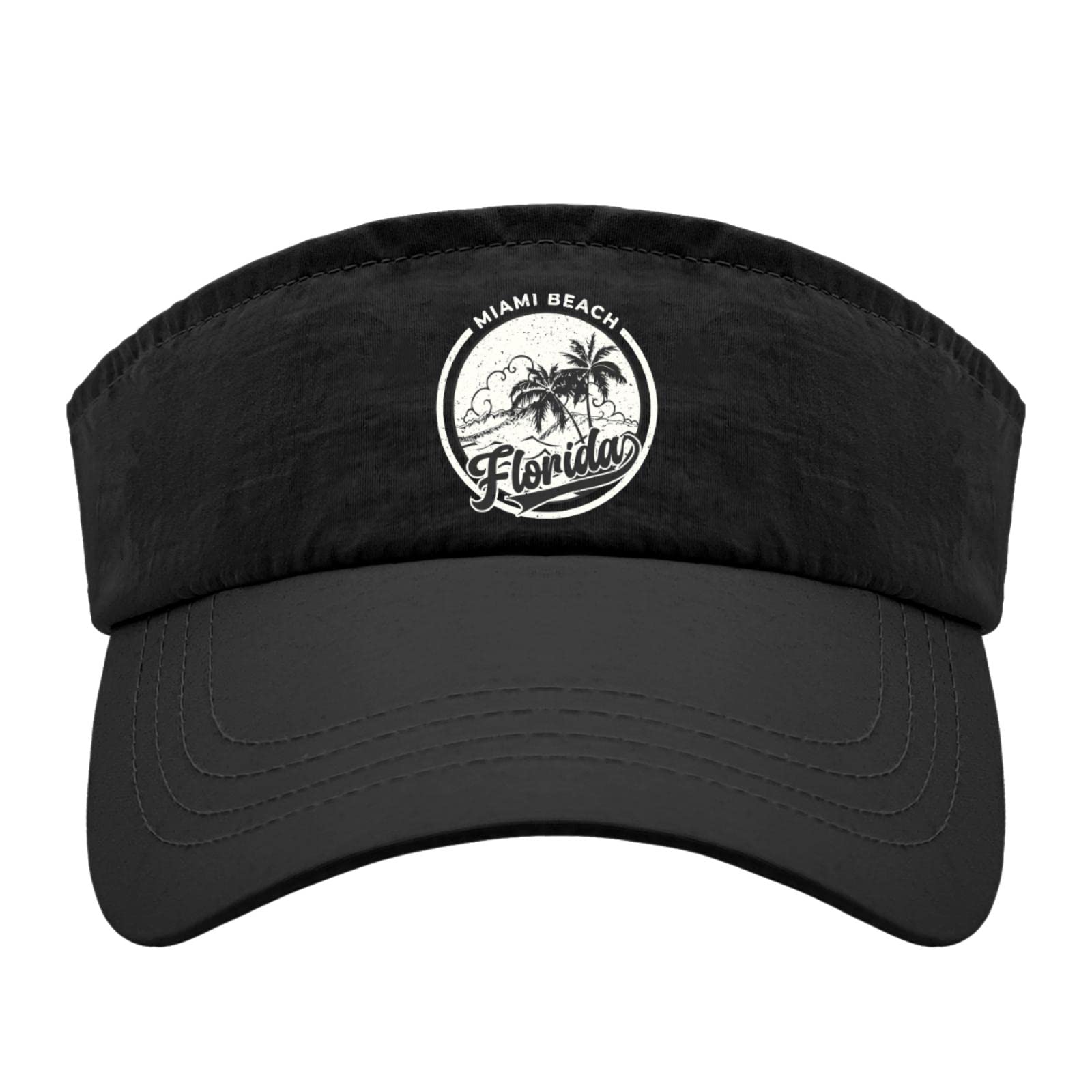 Florida Beach Life Sun Visor Hat for Adults - UV Protection Golf & Beach Visor Cap - Perfect for Golfing, Beach Vacations & Outdoor Activities