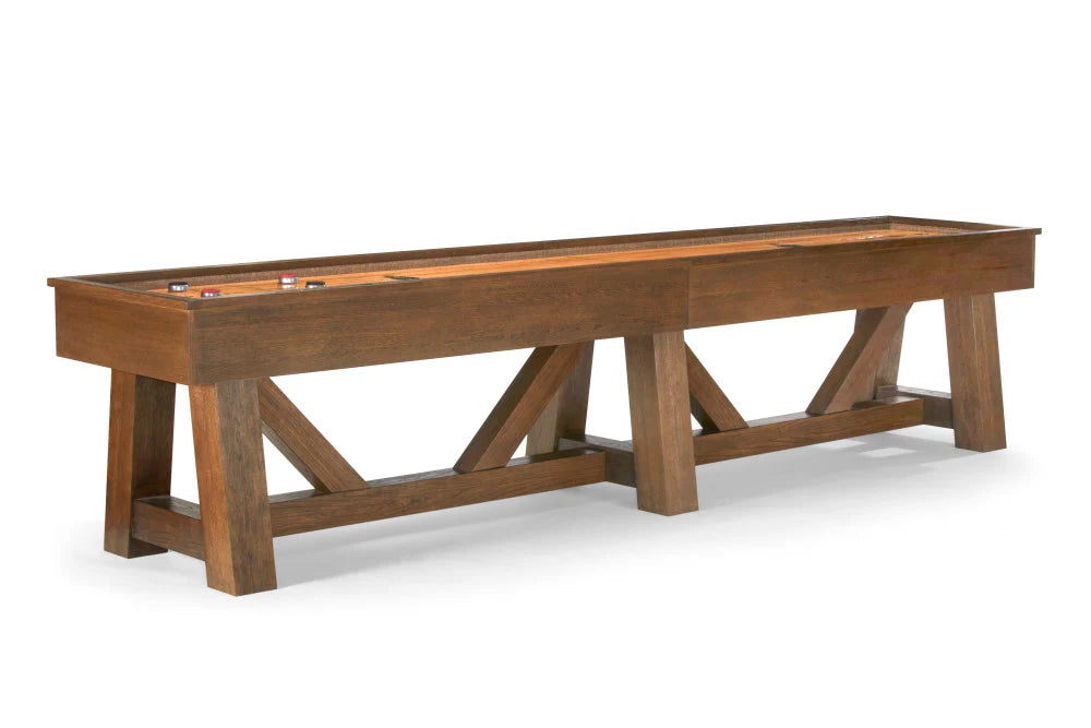 Premium Brunswick Botanic 12-Foot Shuffleboard Table for Game Rooms & Bars – Professional Indoor Shuffleboard for Home Entertainment & Pub Games