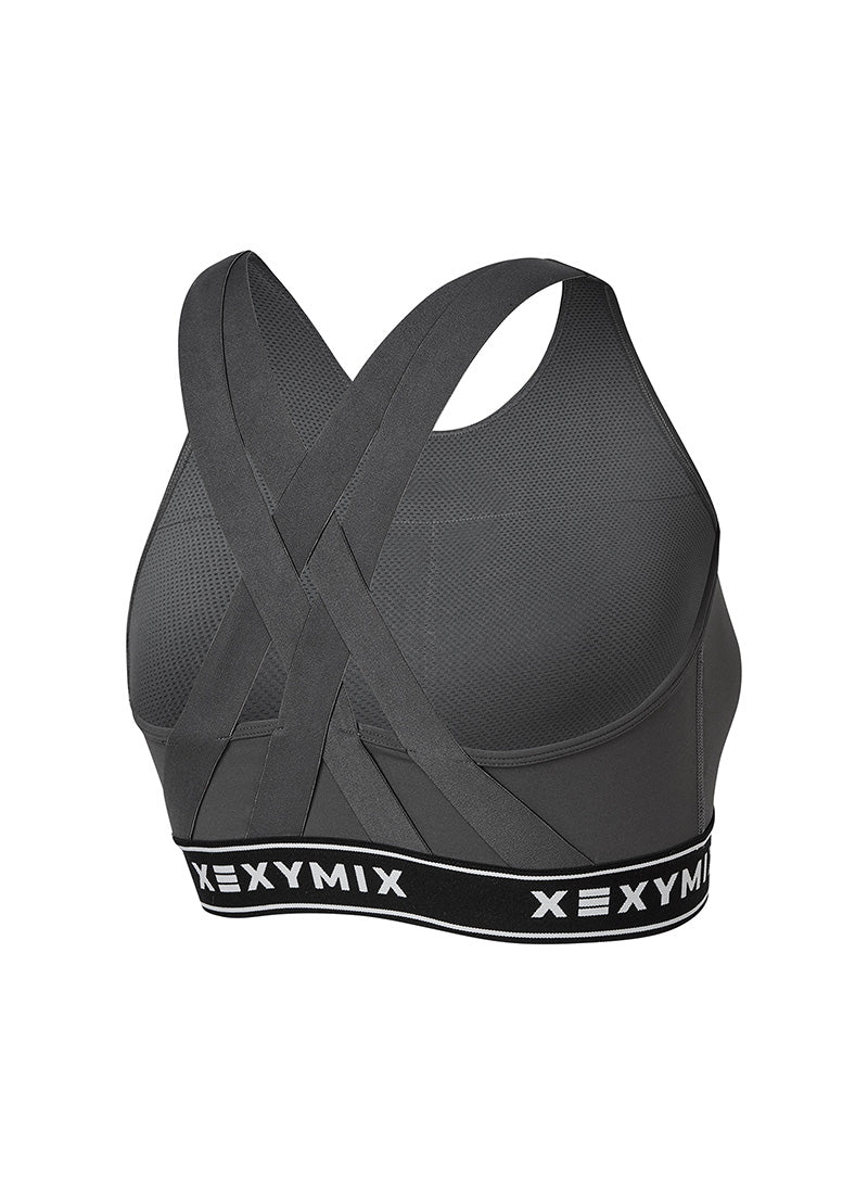 RX Black Label 360N Support Bra Top - High Impact Sports Bra for Women, Yoga, Running & Workout - Comfortable Wireless Support for Active Lifestyles