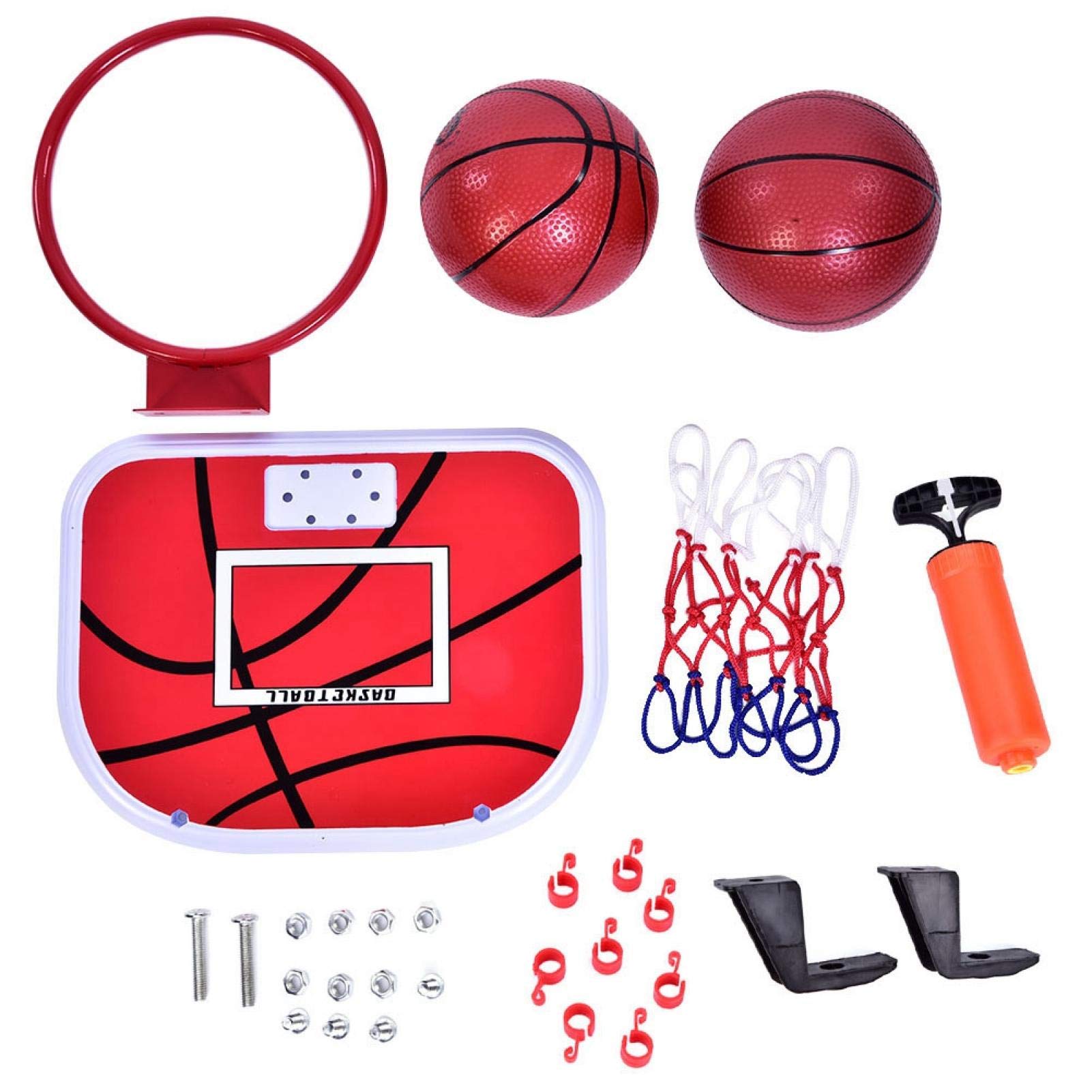 Niiyen Adjustable Indoor Hanging Basketball Hoop - Mini Basketball Board for Kids & Adults - Perfect for Bedroom, Playroom, and Office Sports Games - Durable Basketball Toy Set for Children's Training & Fun