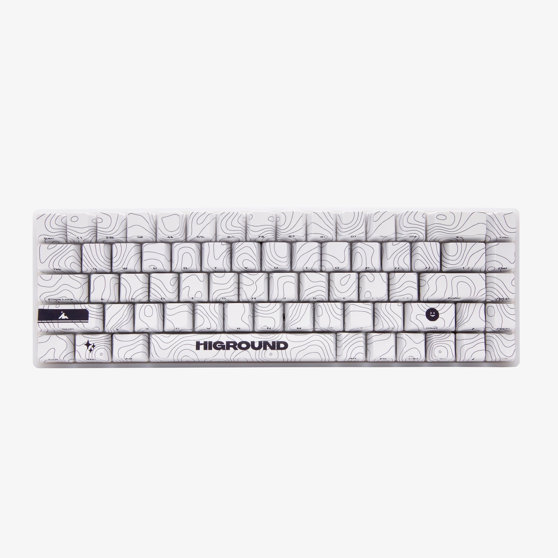 Higround Basecamp 65+ Mechanical Gaming Keyboard - Snowstone White | Compact 65% Layout with Hot-Swappable Switches | Perfect for Esports, Streaming & Office Work