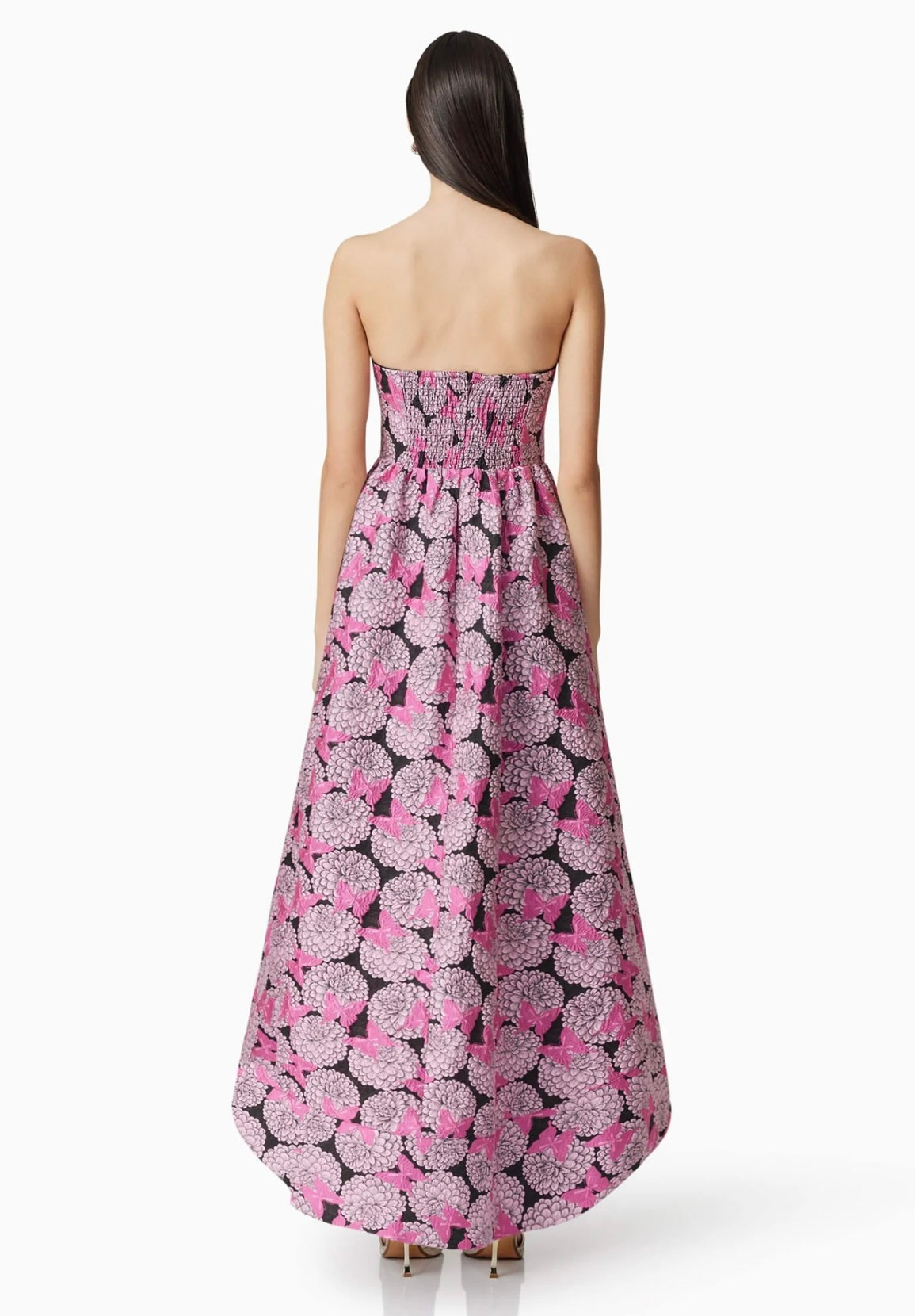 Elegant Aimee Strapless Gown in Soft Pink - Perfect for Prom, Evening Gala & Formal Events