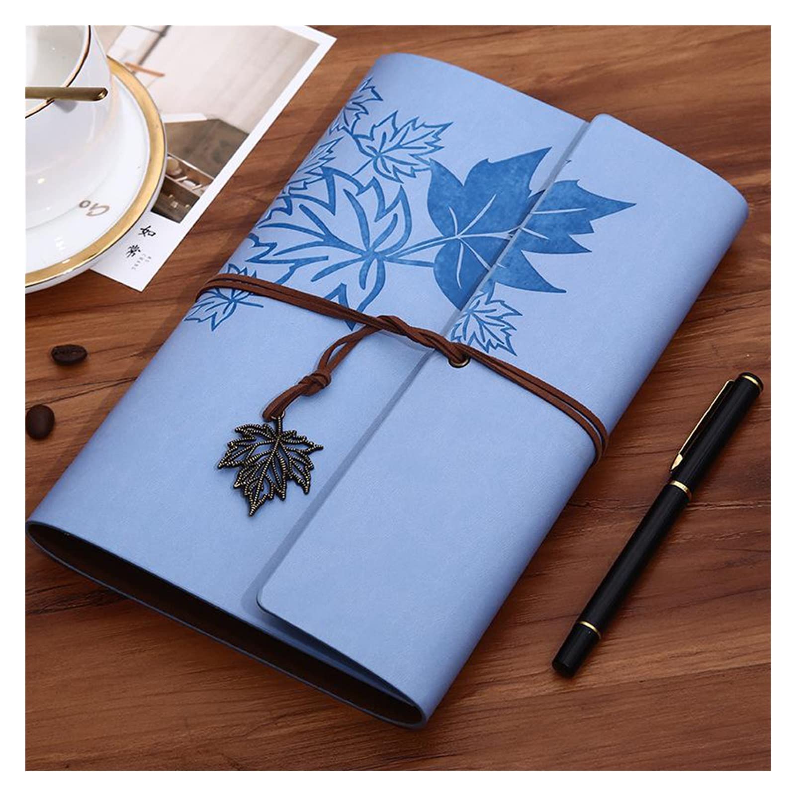 Vintage PU Leather Notebook - A5 (235x165mm) Blank Kraft Journal for Travel, Sketching & Office Use | School Supplies, Diary & Stationery | Perfect for Writing, Drawing & Note-Taking