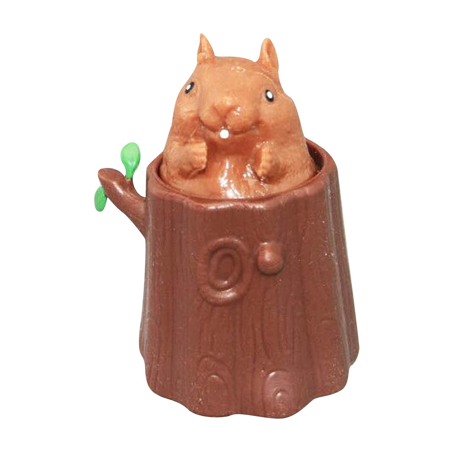 Stress Relief Squeeze Toy - Cute Squirrel Pen Holder & Office Desk Decor for Anxiety Relief - Perfect for Work, Study & Home Relaxation
