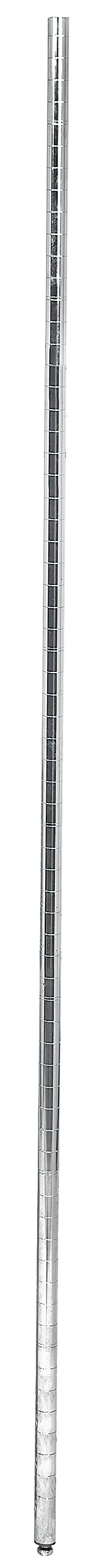 Aviditi 74-Inch Chrome Wire Shelving Poles (4 Pack) - Heavy Duty Metal Support Rods for Wire Shelving Units, Storage Racks & Closet Organizers - Perfect for Garage, Pantry & Commercial Use