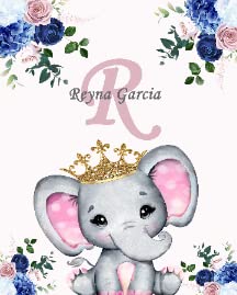 Pink Floral Elephant 2
