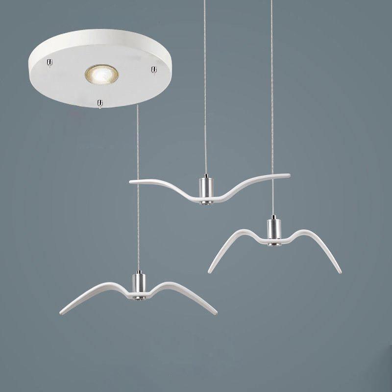 Modern Aviara LED Pendant Light Fixture - Energy Efficient Dimmable Hanging Light for Kitchen Island, Dining Room & Bedroom Decor