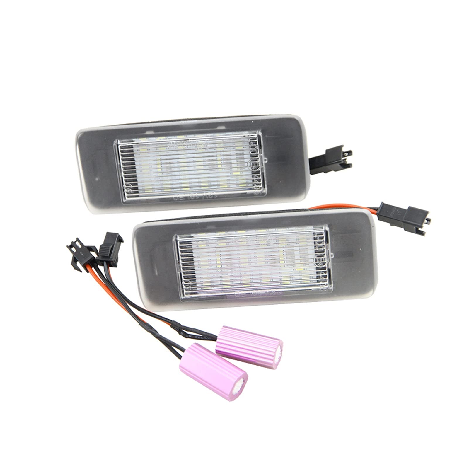 CANbus 18-SMD LED License Plate Light for Opel Vauxhall Astra J Sports Tourer Estate Zafira Tourer C (2009-2015) - Bright White Illumination, Easy Installation - Perfect for Night Driving & Enhanced Vehicle Appearance
